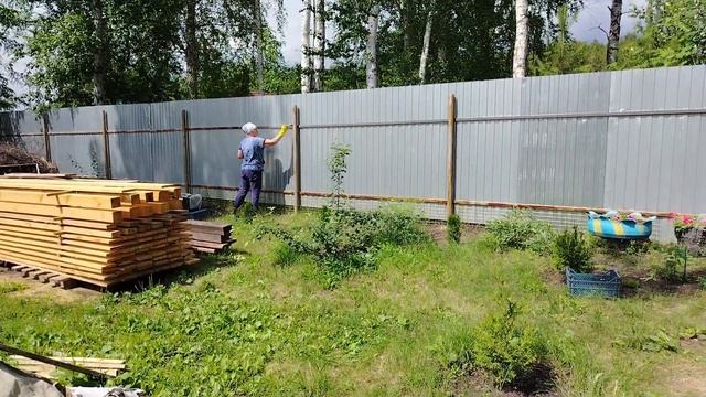 24 июня, крашу профиль на новом участке