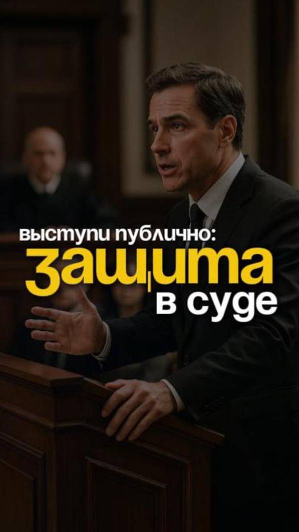 Выступи публично, правозащитник в суде