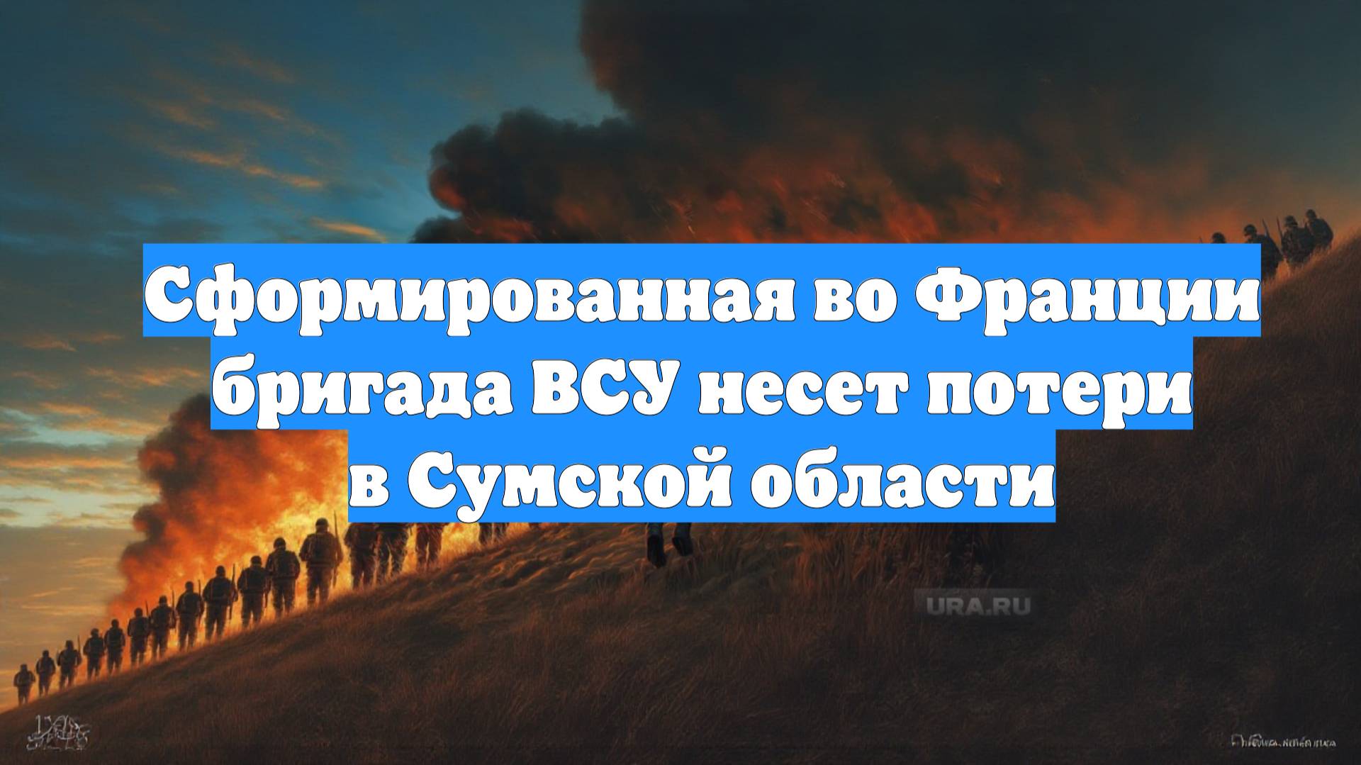 Сформированная во Франции бригада ВСУ несет потери в Сумской области