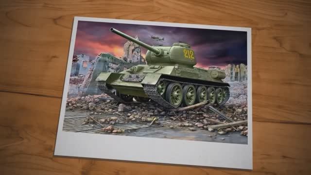 Масштабная модель советского танка T-34/85