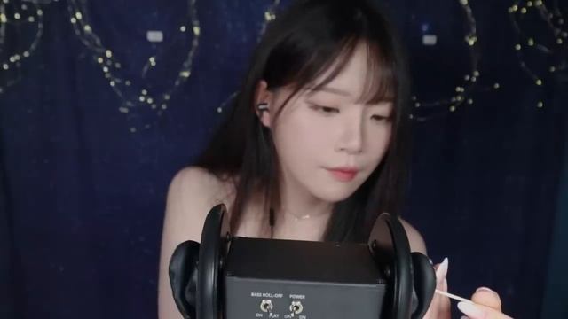 [ASMR]nara. Без слов, движения рук, манипуляции с ушками 3 Dio микрофона.