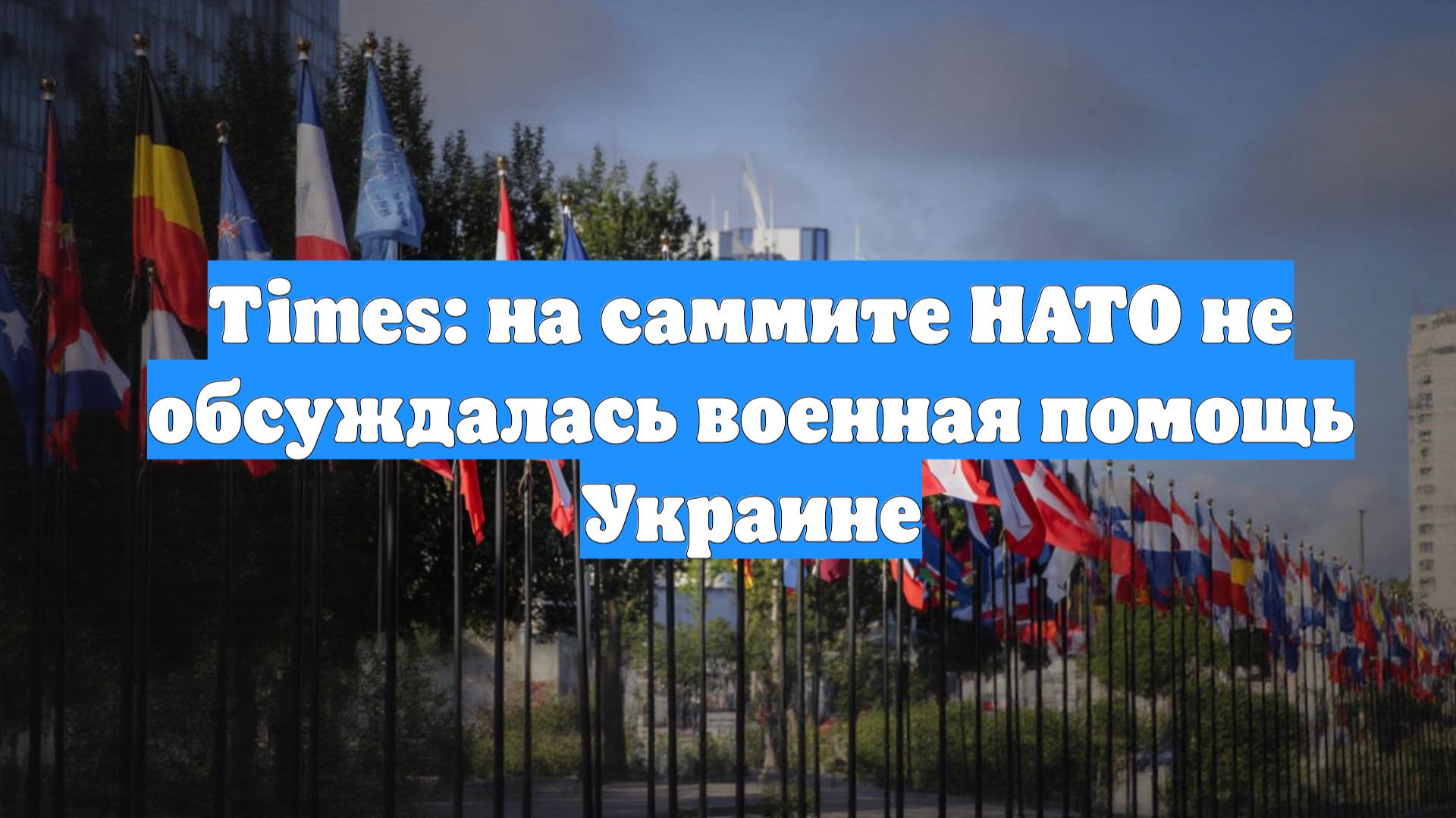 Times: на саммите НАТО не обсуждалась военная помощь Украине
