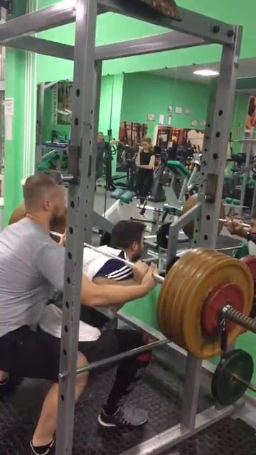 Присед с штангой 180кг