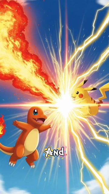 Pikachu Saves Togepi from Lava!⚡#Pikachu #charmander #Togepi #ai #Pokemon #youtubeshorts #shorts