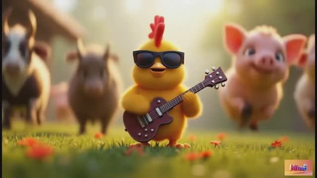 Детский весёлый мультик и песенка ЭТОТ ХОР поднял ферму на уши!