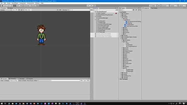 64 - Falling Leaves Effect When Chopping - Unity 2D Game Developer Course Farming RPG