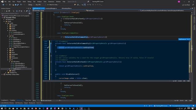 46 - Implement A Grid Cursor - Unity 2D Game Developer Course Farming Rpg
