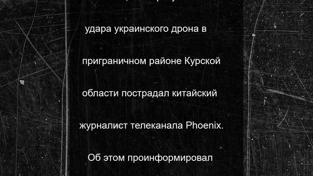 После ранения китайского журналиста в Курской области возбуждено уголовное дело