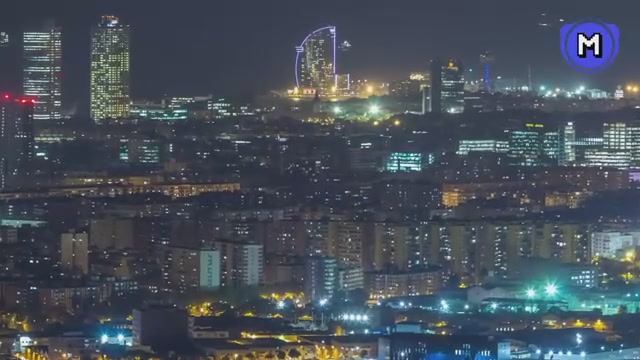 Barcelona at Night 🌃 _ Futuristic Techno City Music Vibes 🚀 _ Night Drive 4K