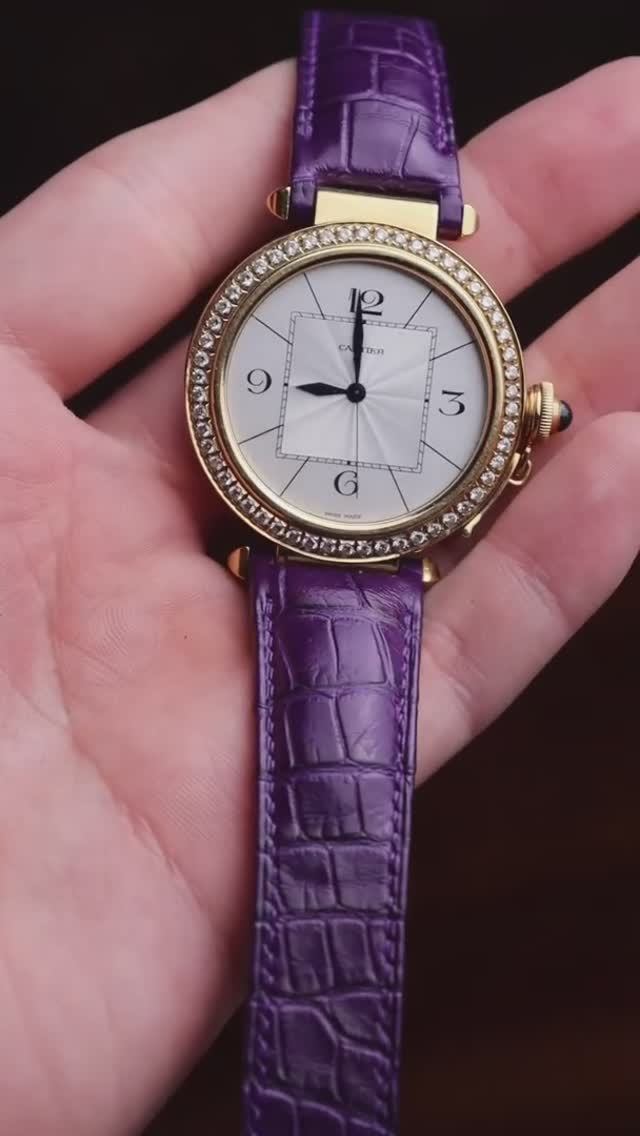 Ремешок для часов Cartier из кожи аллигатора🐊