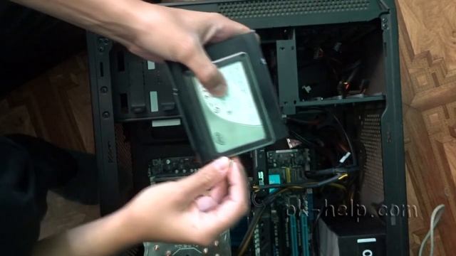 Установка SSD диска в компьютер.