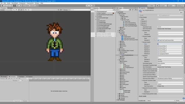 65 - Create Oak Tree Stump - Unity 2D Game Developer Course Farming RPG