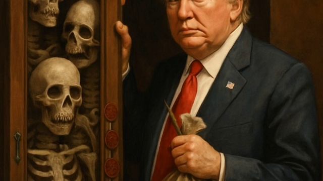 Скелеты в шкафу Трампа. За семью печатями. Но шило в мешке не утаишь. Хотя, мало ли что....