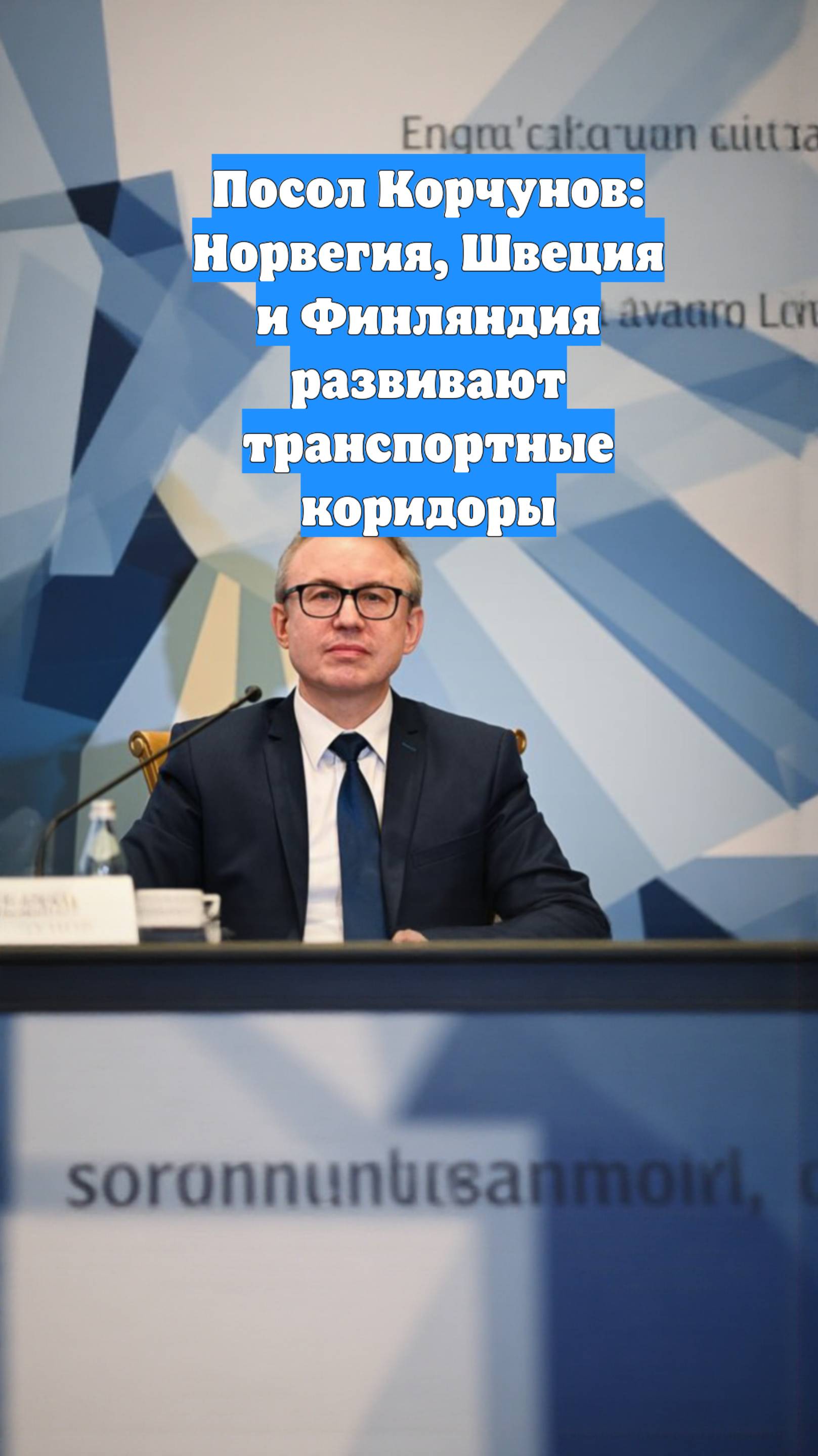 Посол Корчунов: Норвегия, Швеция и Финляндия развивают транспортные коридоры