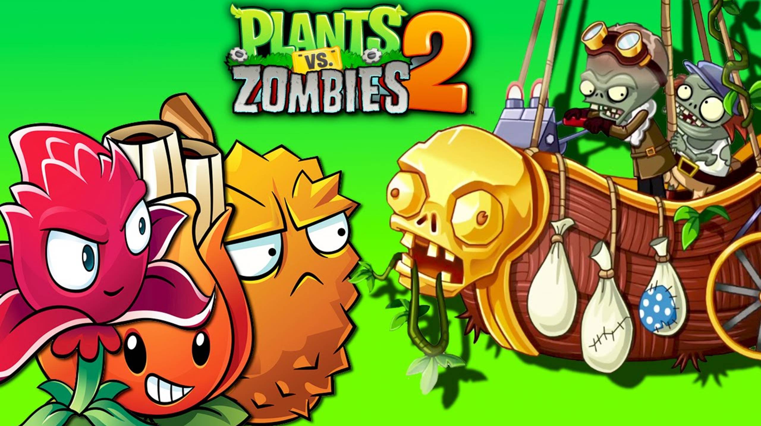 Финал Диких джунглей в PvZ 2