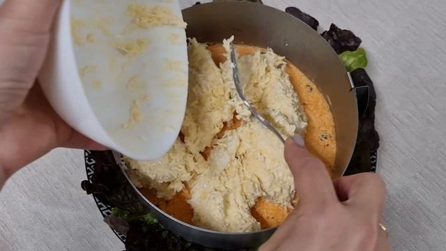 Слоёный салат с морковью и свёклой — Идеальная закуска для праздников!