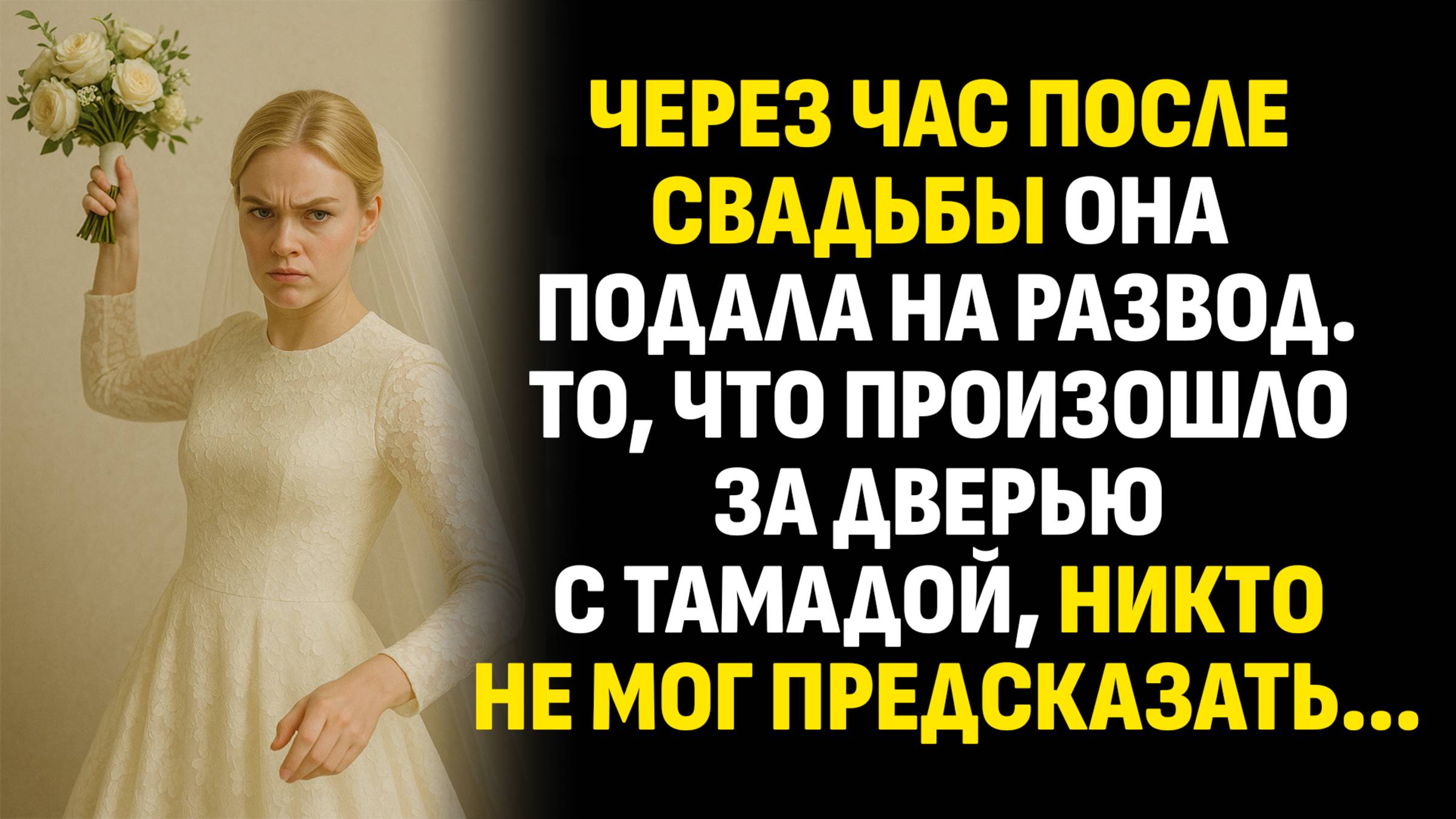Жизненные истории. Через час после свадьбы она подала на развод. То, что... Слушать аудиорассказ