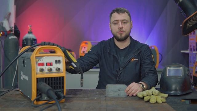Сварка таврового соединения  нижнем положении на аппарате HUGONG EXTREMIG 200W III