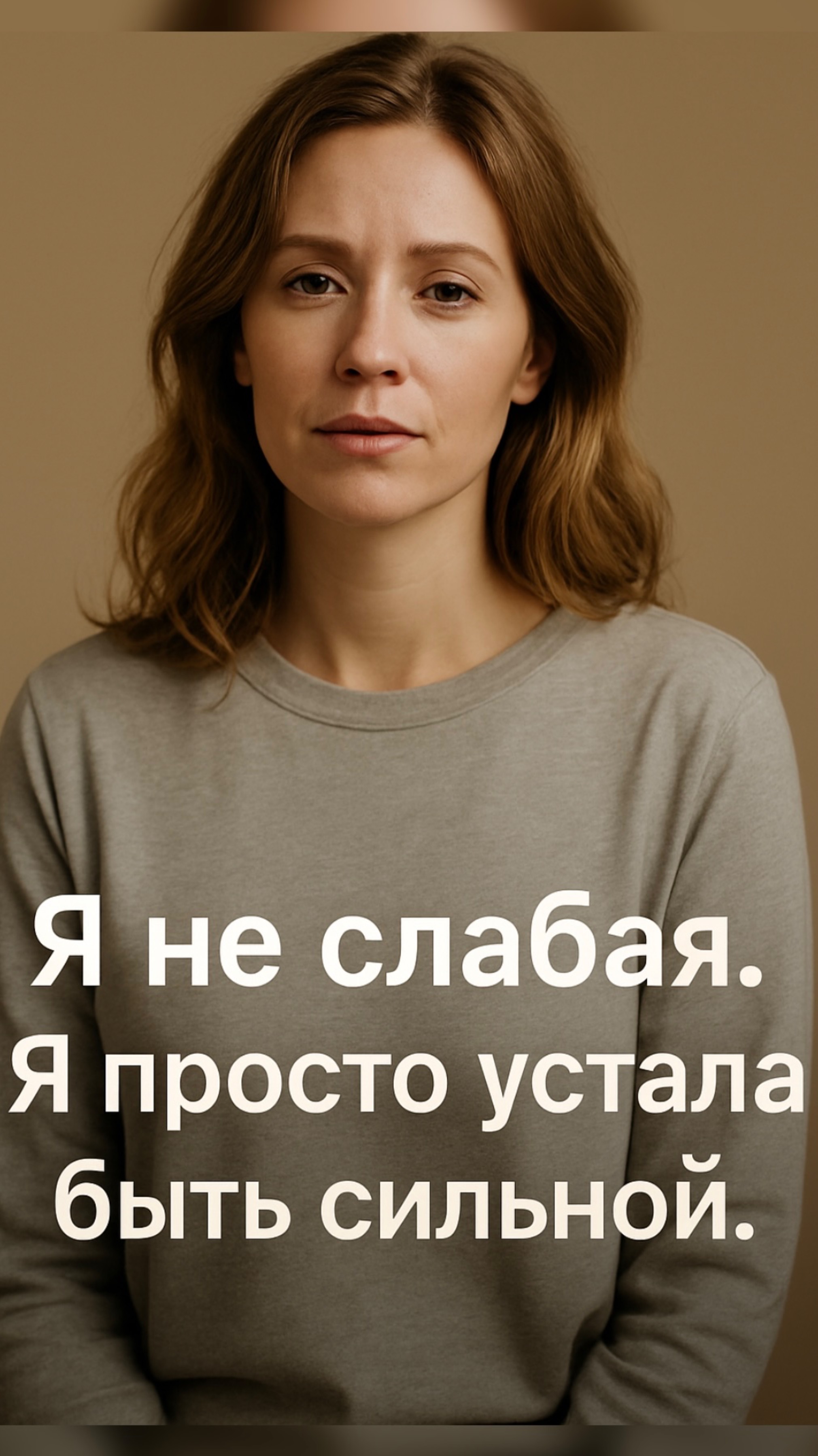 Я не слабая. Я просто устала быть сильной.