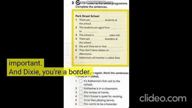 Wider World 1 workbook page 47 audio 12