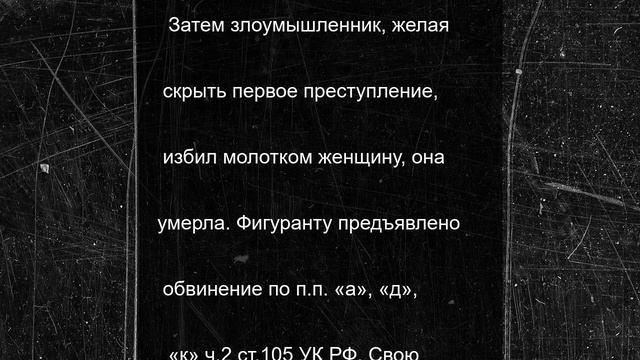 Начался суд по делу о двойном убийстве ножом и молотком в Каменске-Уральском