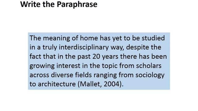 From Passage to Paraphrase