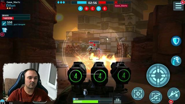 Robot Warfare бой против Саня_5be1c, Player_шварц, Dark часть 2 ○ Робот на луне
