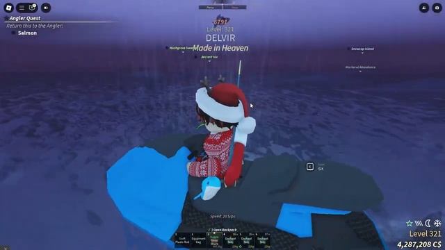 Delvir☃️ ИЗИ ЛВЛ  ЛУЧШИЙ СПОСОБ ФАРМА УРОВНЯ В FISCH ❄️    Roblox Fisch