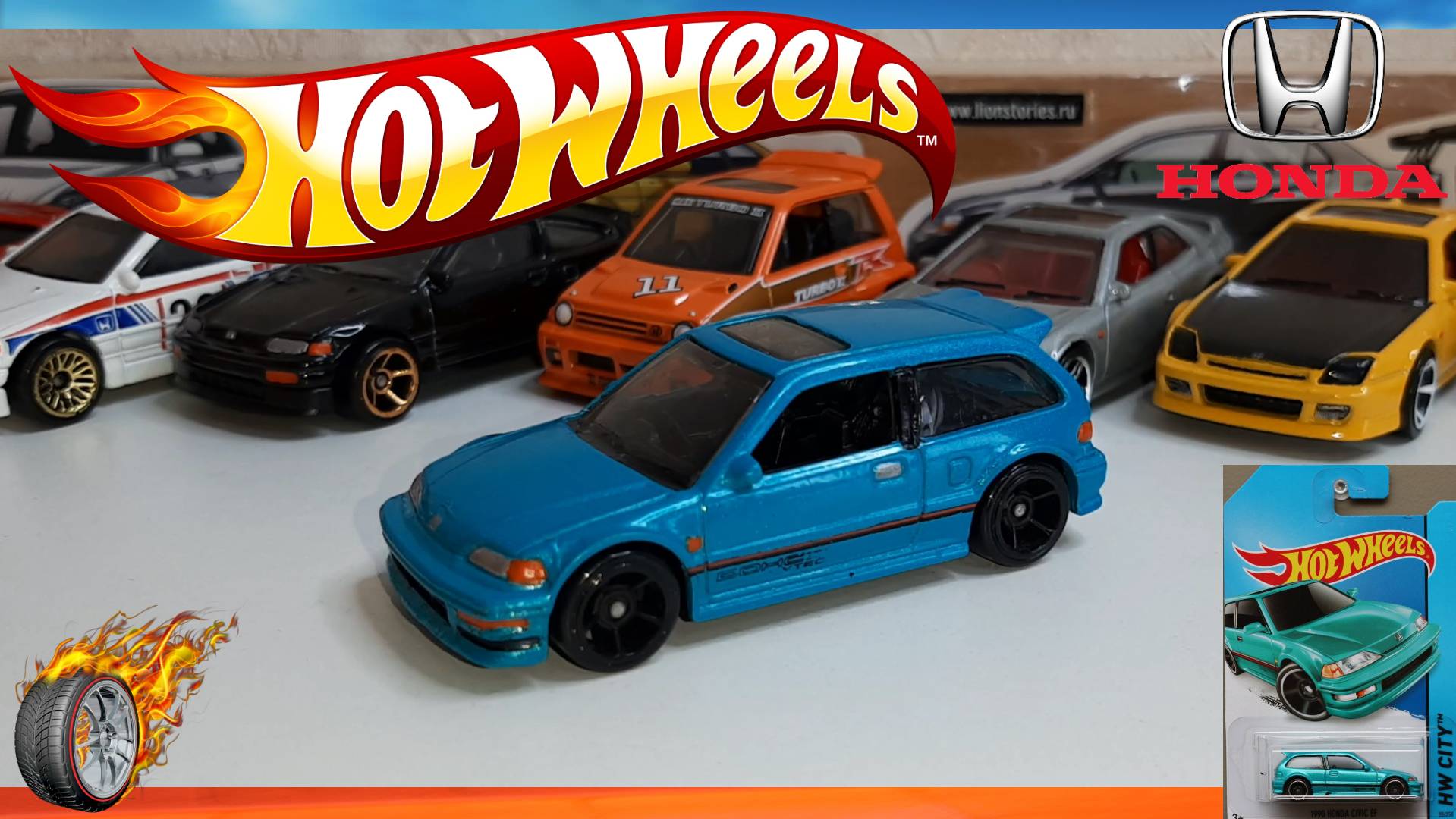 Custom Hot Wheels 1990 Honda Civic EF HW City 30/250