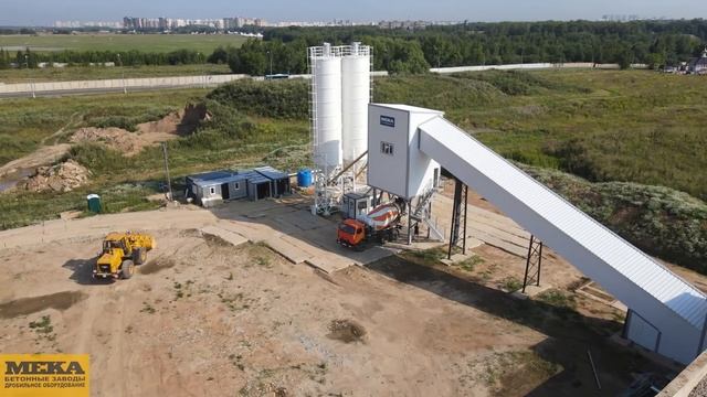Аэропорт Остафьево Москва, бетонный завод MEKAMIX-140