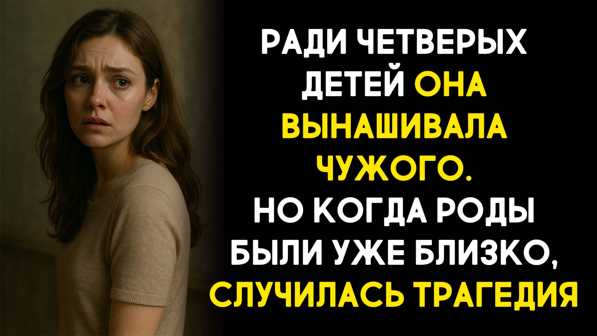 Жизненные истории. Ради четверых детей она вынашивала чужого. Но когда роды были уже... Аудиокниги