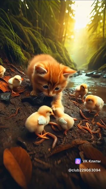 Добрый и храбрый котёнок 🐱