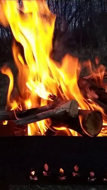 вечно можно смотреть на огонь 🔥