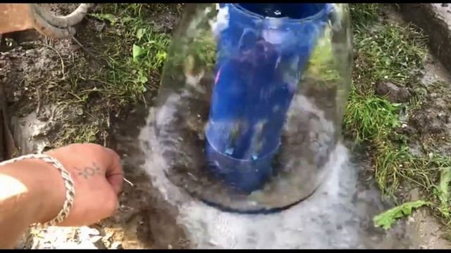 Самоизлив скважины в Домодедовском районе
