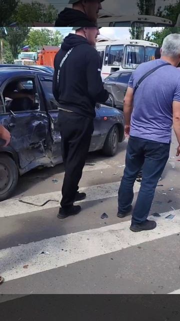 ДТП в микрорайоне Текстильщик в Донецке