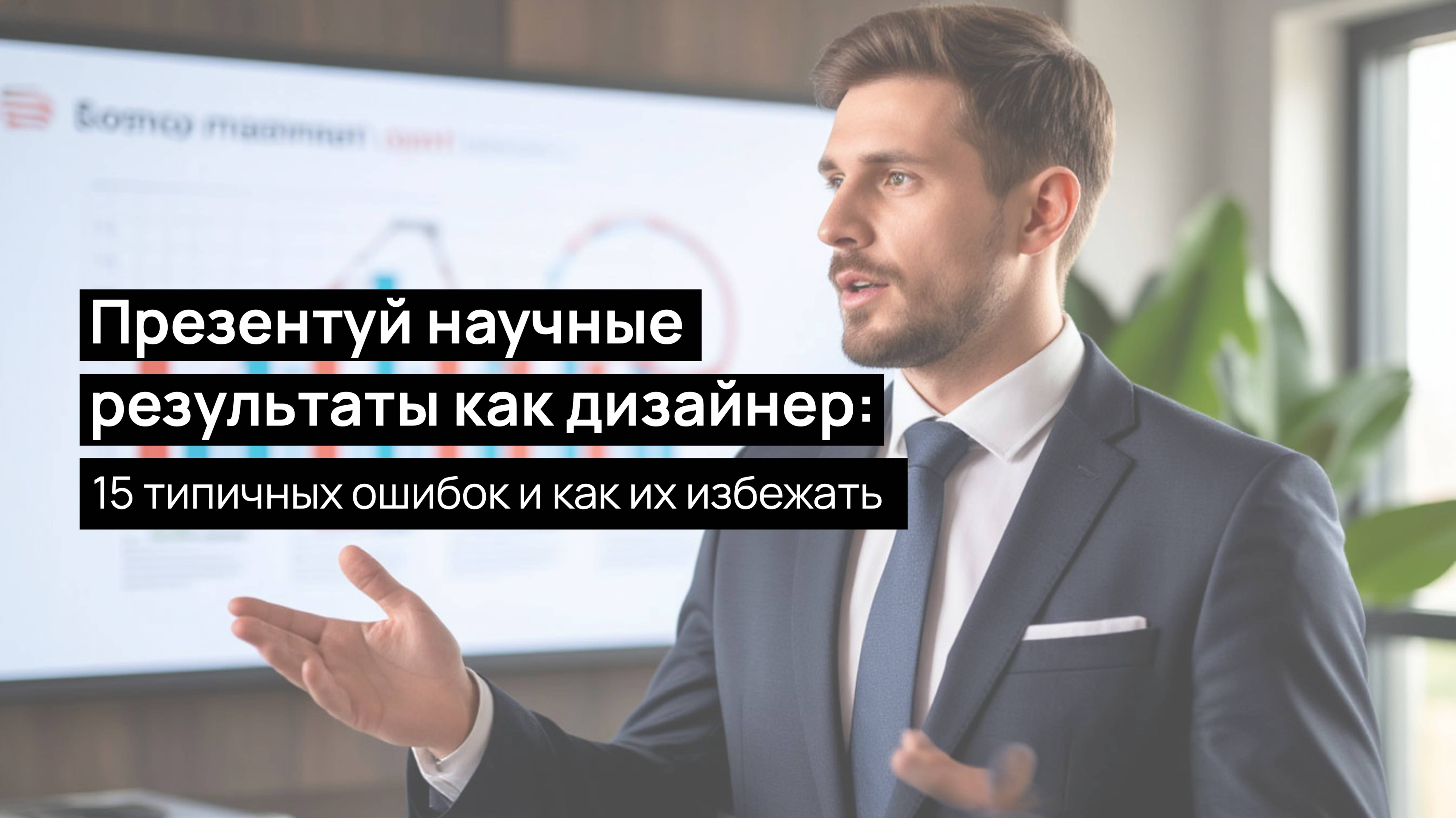 Презентуй научные результаты как дизайнер: 15 типичных ошибок и как их избежать