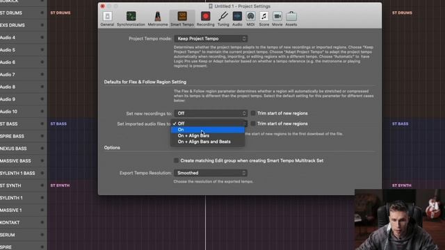 3. Logic Project Settings