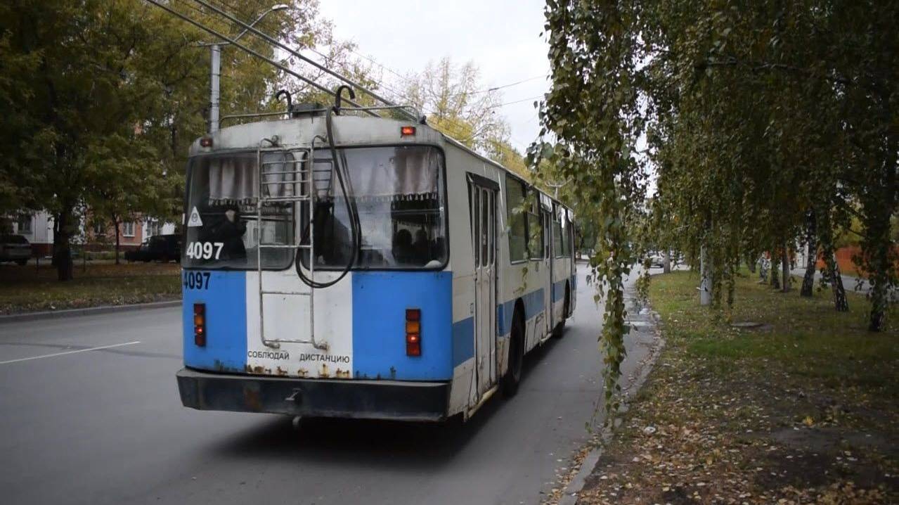 Троллейбус  ЗиУ-682В-012-4097. Покатушки по Барнаулу.