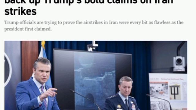 🤣Трампу гадят со всех сторон намекая что он не уничтожил в Иране программу.