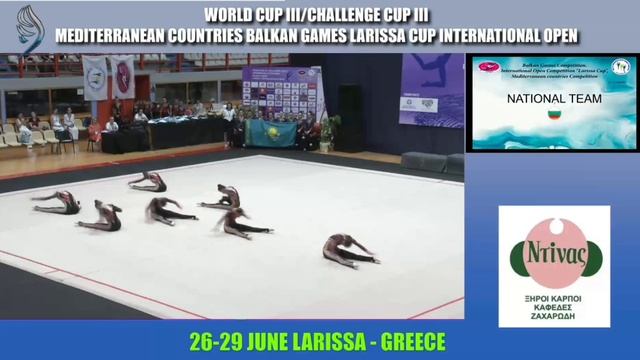 NATIONAL TEAM BULGARIA JUNIORS Balkan games #эстетическаягимнастика #aestheticgroupgymnastics