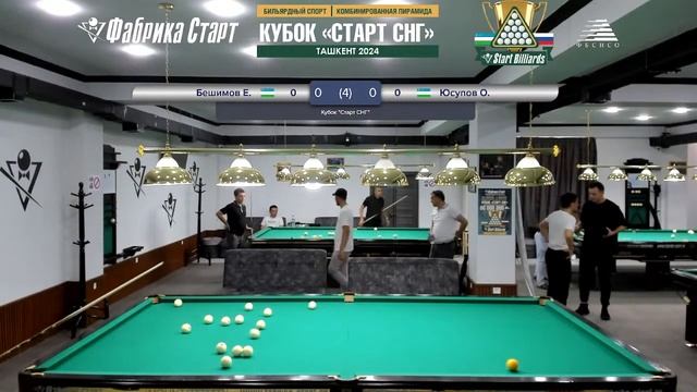 Кубок  Старт СНГ  по бильярдному спорту (потоковое видео 1). 29.06.2024 г.