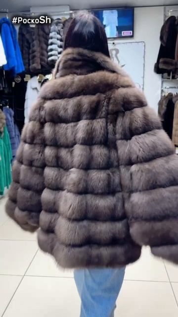 Шубы из куницы Модель летучая мышь
