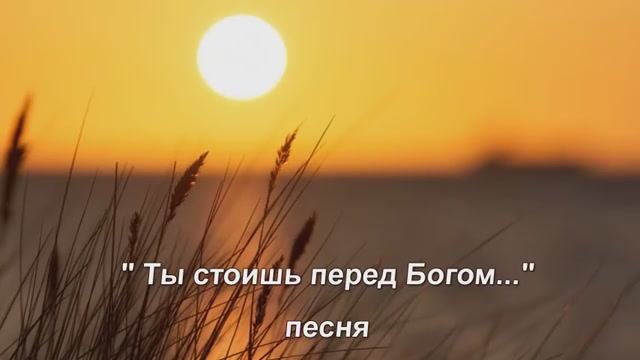 "Ты стоишь перед Богом, чего-то страшась.."  Песня, исп. Шинкарева Светлана