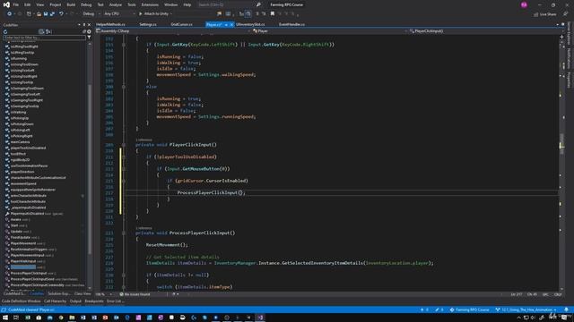 48 - Using The Hoe Animation - Unity 2D Game Developer Course Farming Rpg
