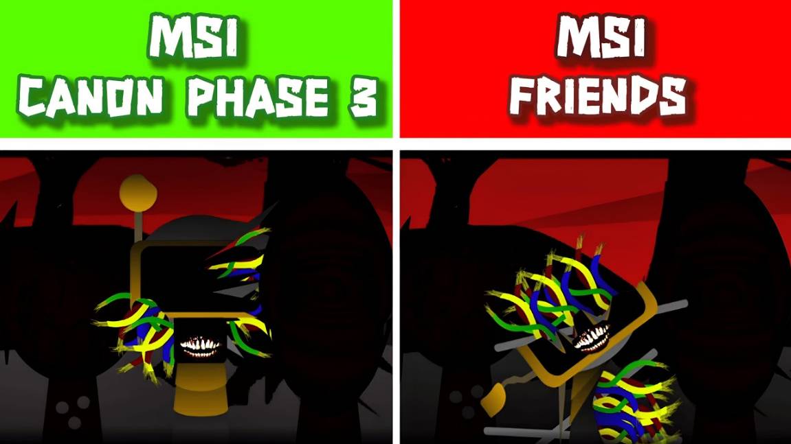 INCREDIBOX SPRUNKI MSI 🌀 | OFFICIAL VS FRIENDS EDITION 👥 | ФЕЙЕРВЕРК 🎆