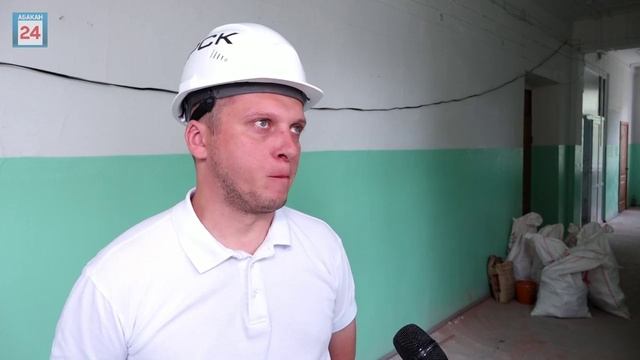 Ремонт кровли, фасада и замена инженерных коммуникаций: 1 школа Абакана капиталится, соблюдая сроки