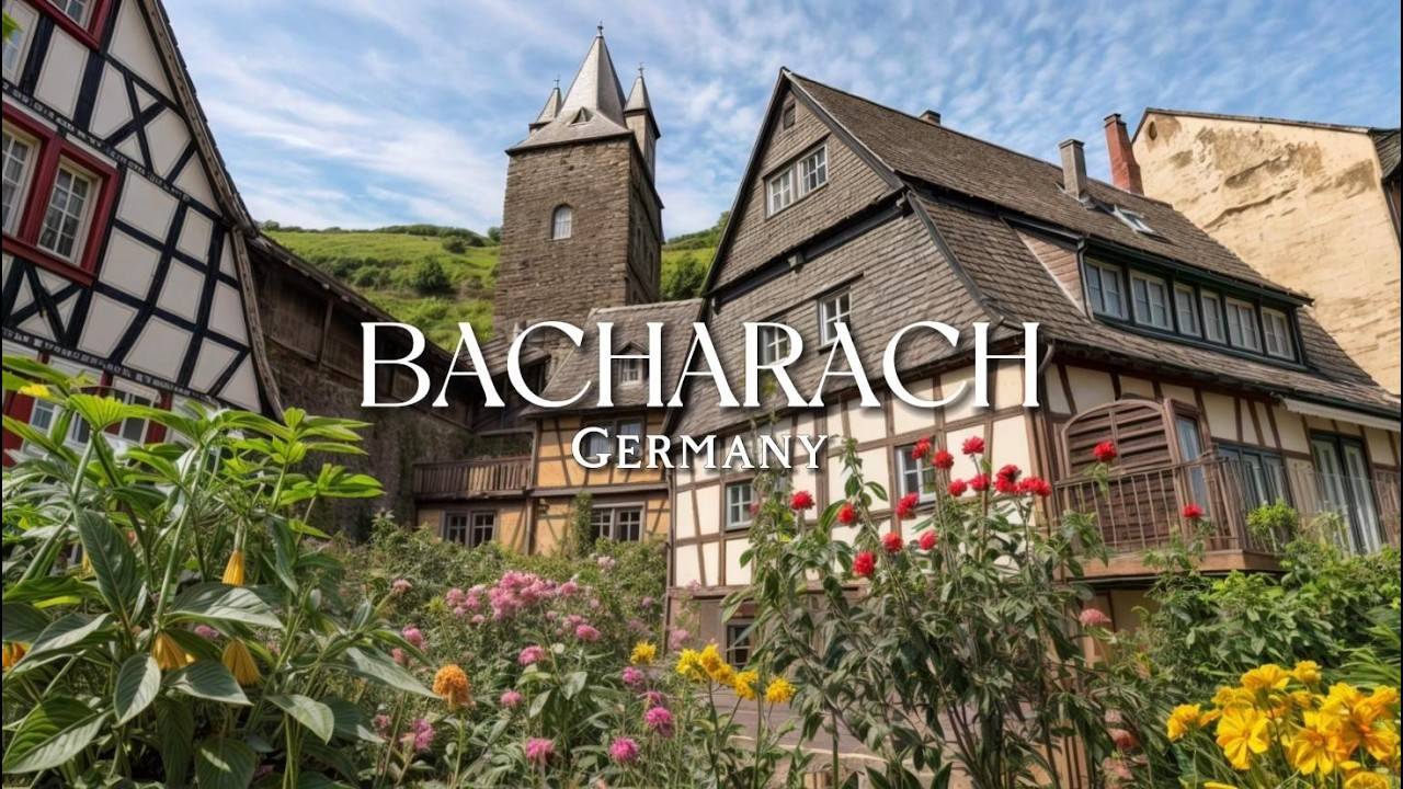 Germany, Walking Tour in Bacharach | The Most Beautiful Village in Rhineland