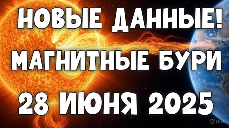 🚨 НОВЫЕ ДАННЫЕ! МАГНИТНЫЕ БУРИ 28 ИЮНЯ 2025 — ВОЗМОЖЕН ШТОРМ! ⚡