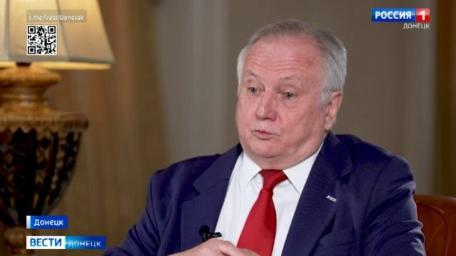Часть 2. Интервью ректора Александра Аноприенко Рашиту Романову в программе «Вести Донецк»