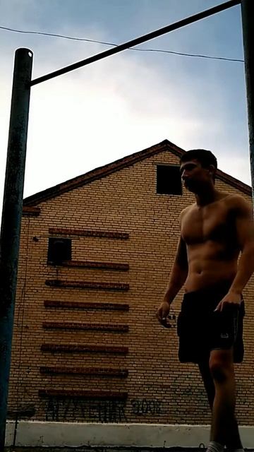 2 one arm pull ups (1 right arm, 1 left arm)